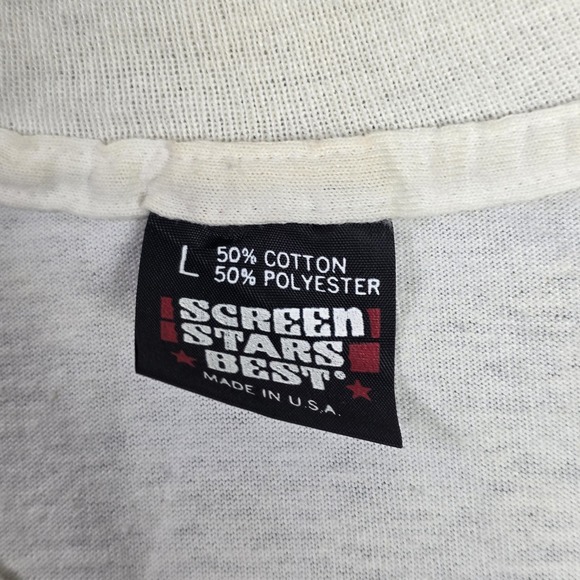 Vintage 90s Bucky Knows Hockey Wisconsin Badgers Shirt Mens Medium White - Picture 4 of 11